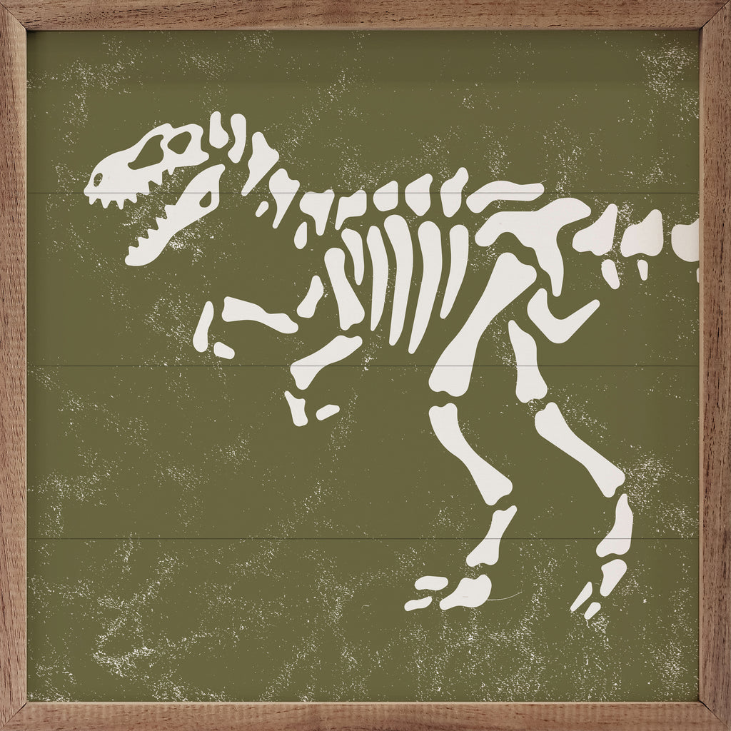 T-Rex Skeleton Green 16x16 / Green