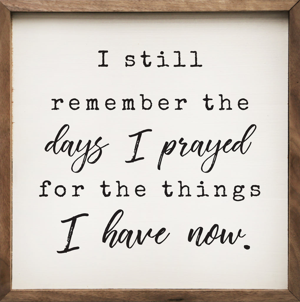 The Days I Prayed Period White 16x16 / White