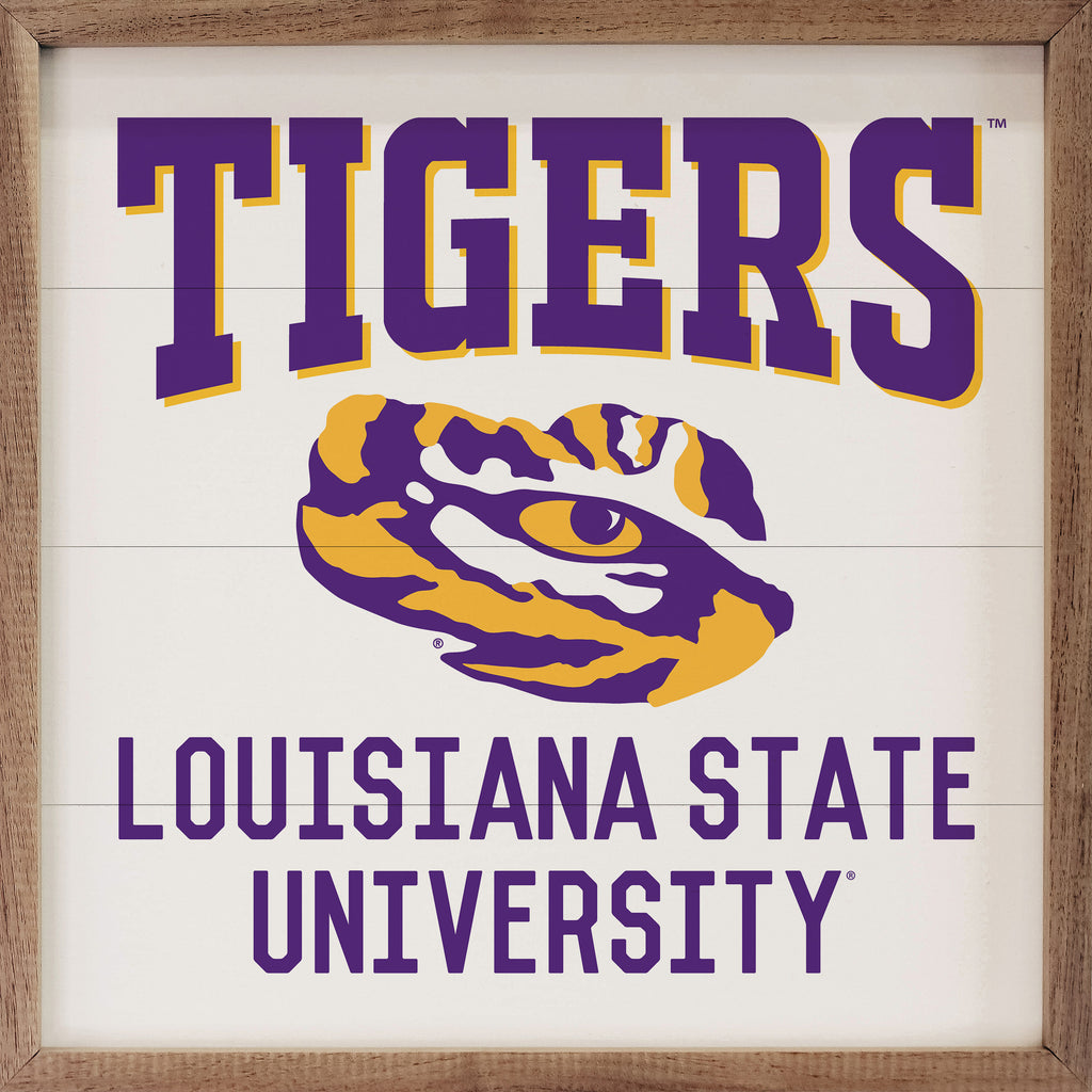 Traditional University LSU 16x16 / White