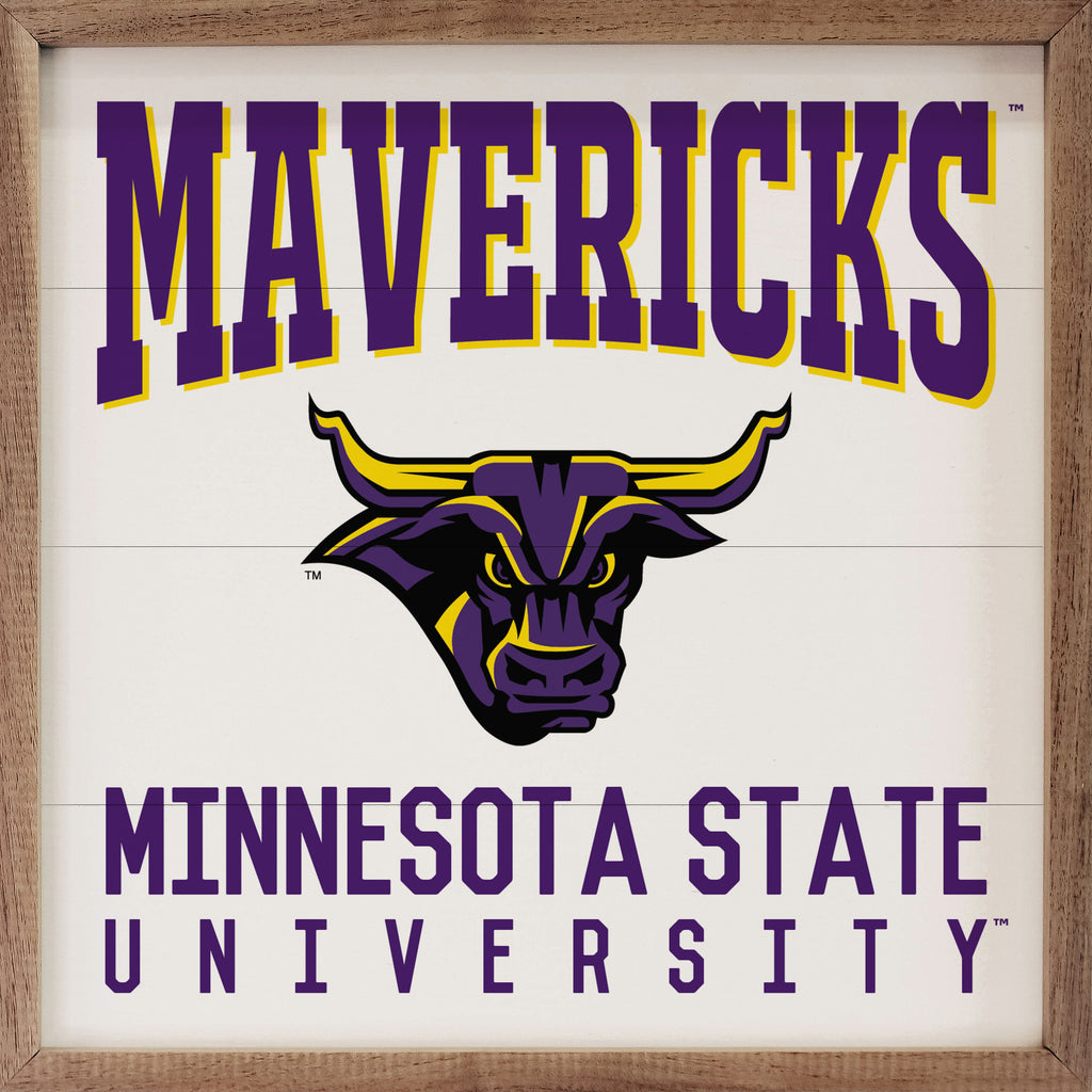 Traditional University Minnesota Mankato 16x16 / White