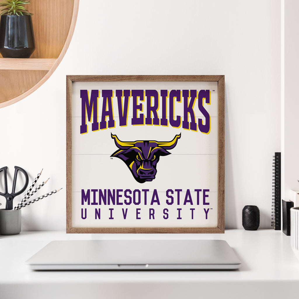 Traditional University Minnesota Mankato 16x16 / White