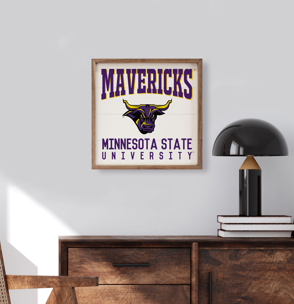 Traditional University Minnesota Mankato 16x16 / White