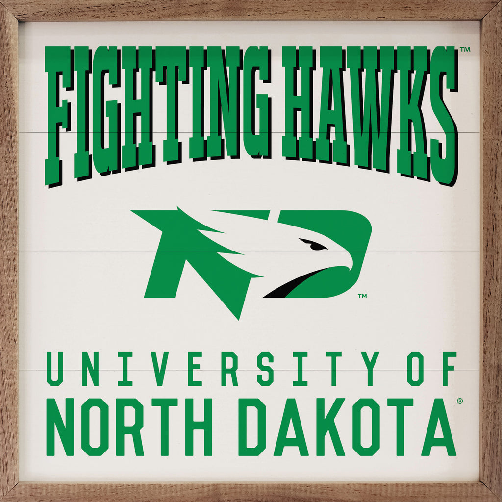 Traditional University North Dakota 16x16 / White