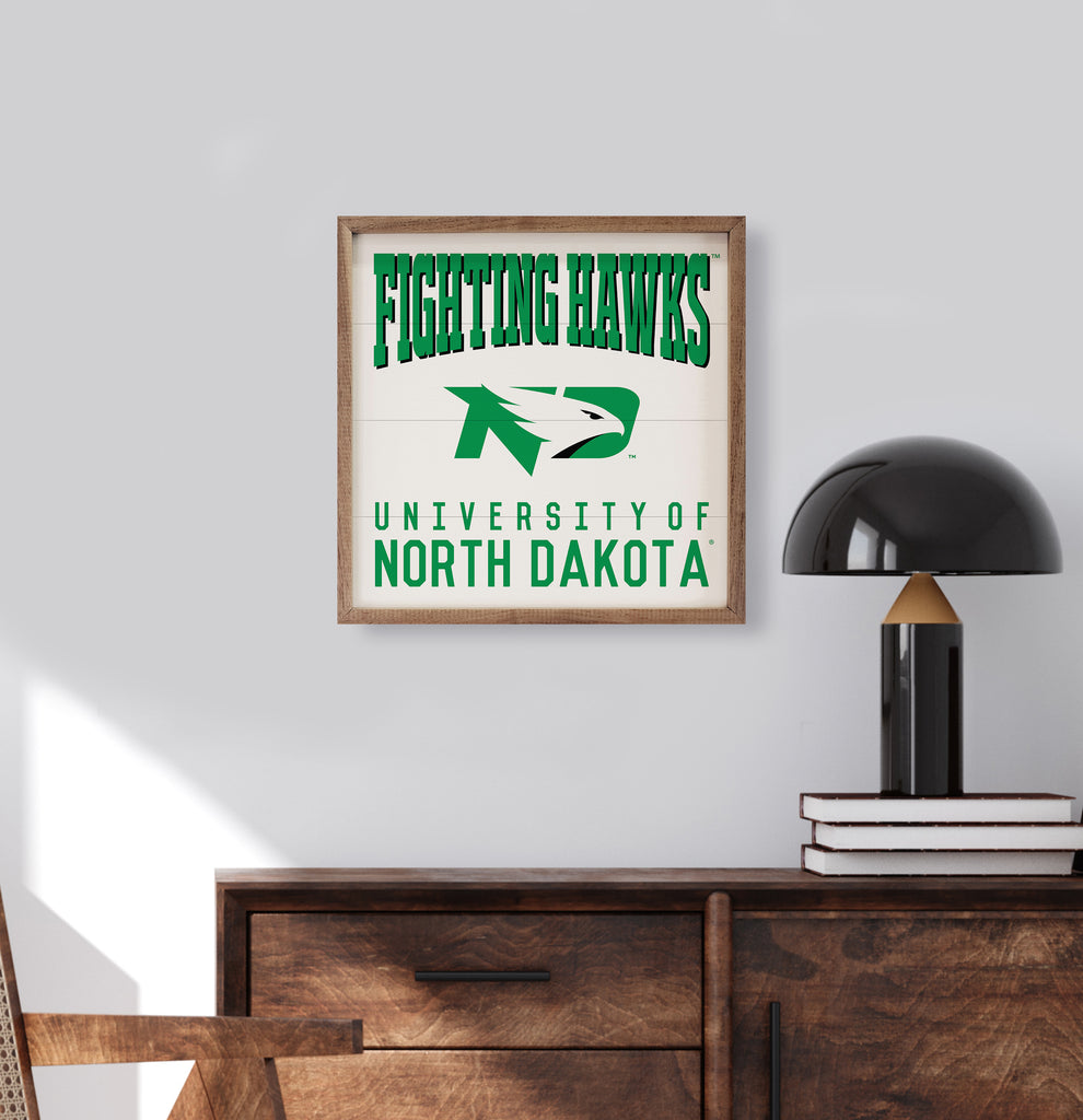 Traditional University North Dakota 16x16 / White