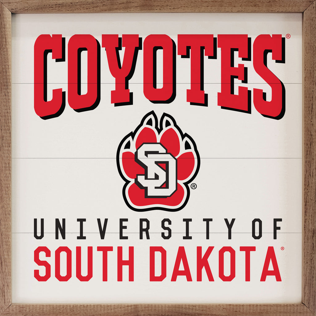 Traditional University South Dakota 16x16 / White