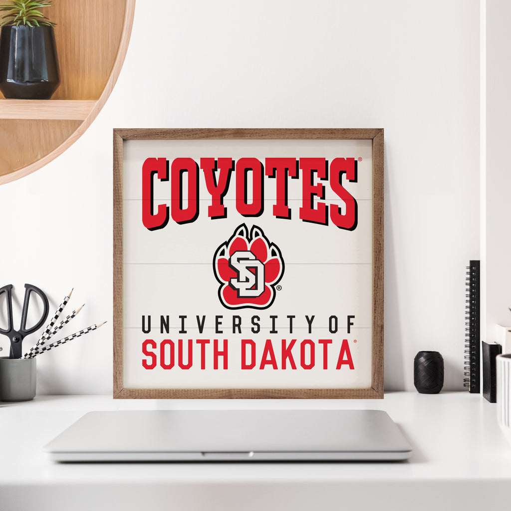 Traditional University South Dakota 16x16 / White