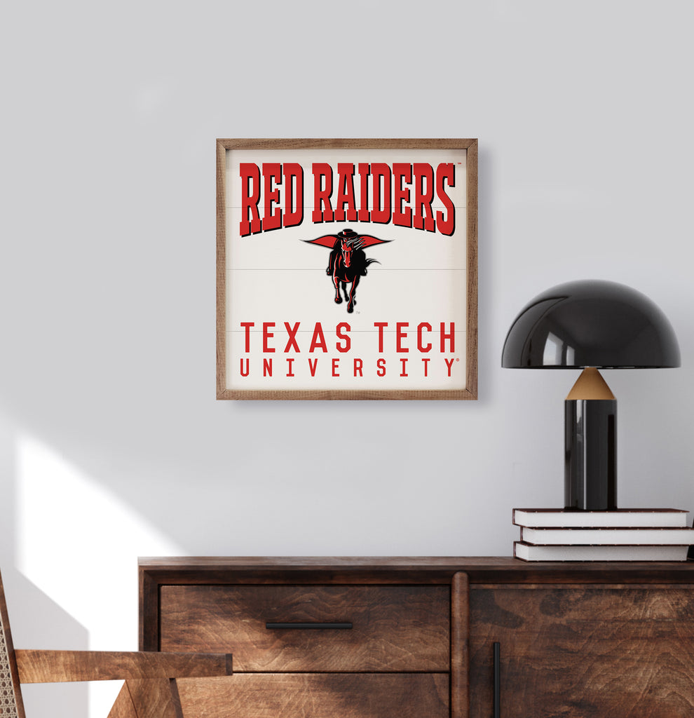 Traditional University Texas Tech 16x16 / White