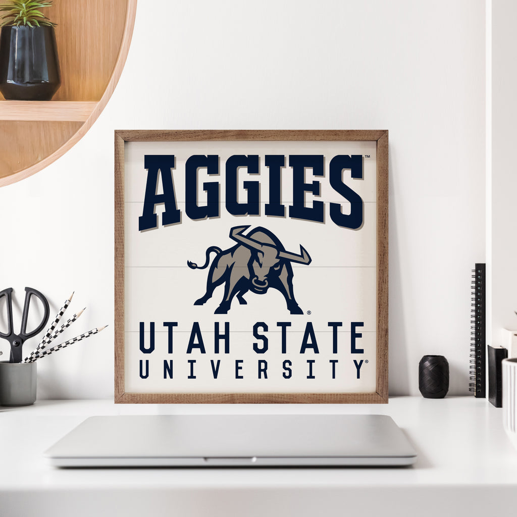Traditional University Utah State 16x16 / White