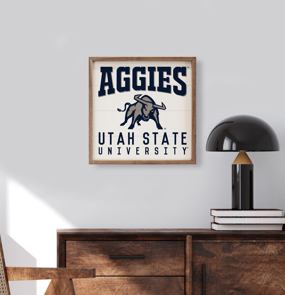 Traditional University Utah State 16x16 / White