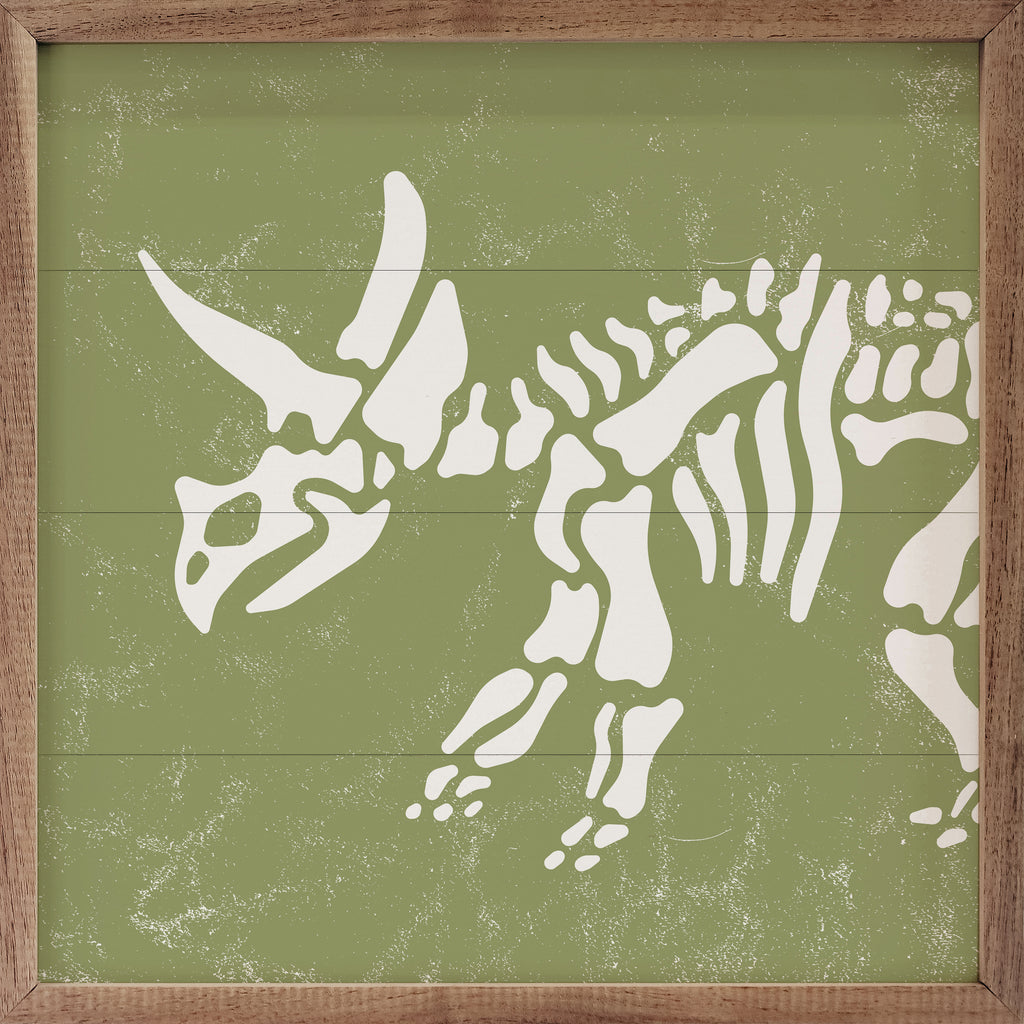 Triceratops Skeleton Green 16x16 / Green