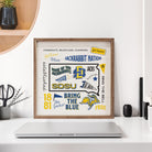 University Words South Dakota State 16x16 / White