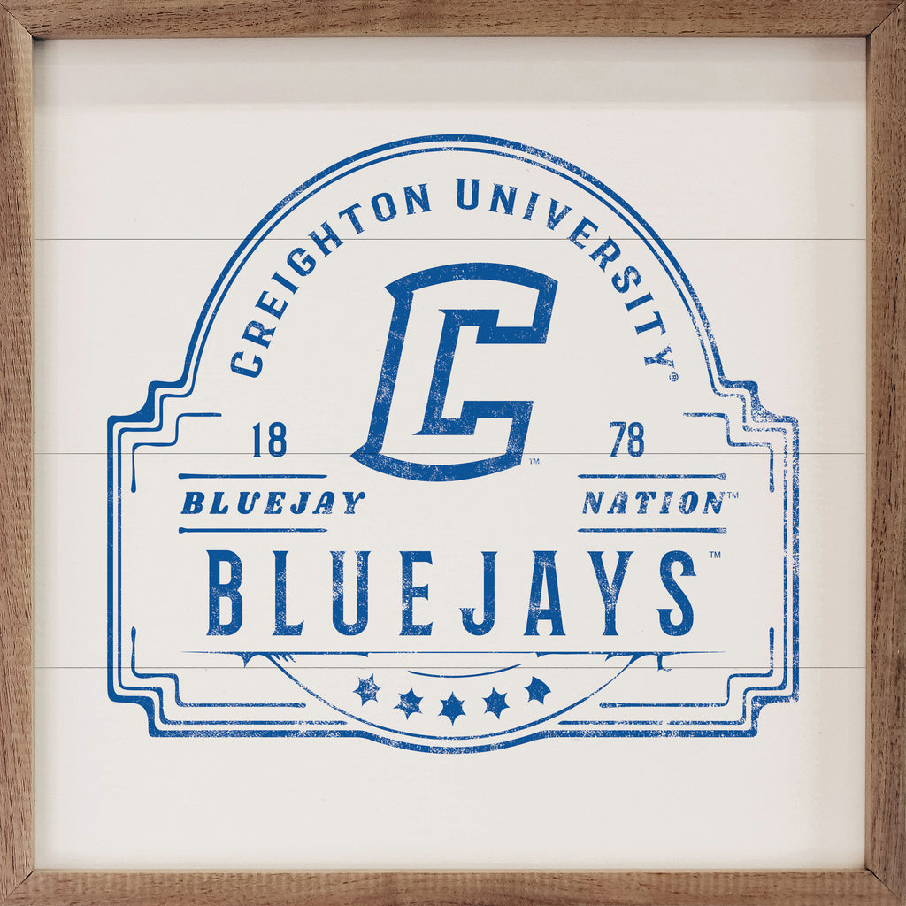 Vintage Stamp Creighton 16x16 / White