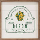 Vintage Stamp NDSU 16x16 / White