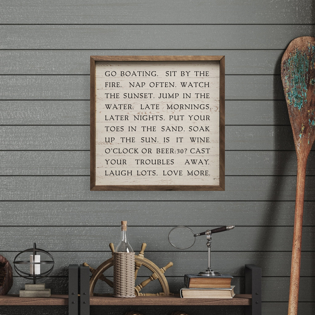 Water Words Whitewash 16x16 / Whitewash