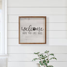 Welcome Hope You Like Dogs White 16x16 / White
