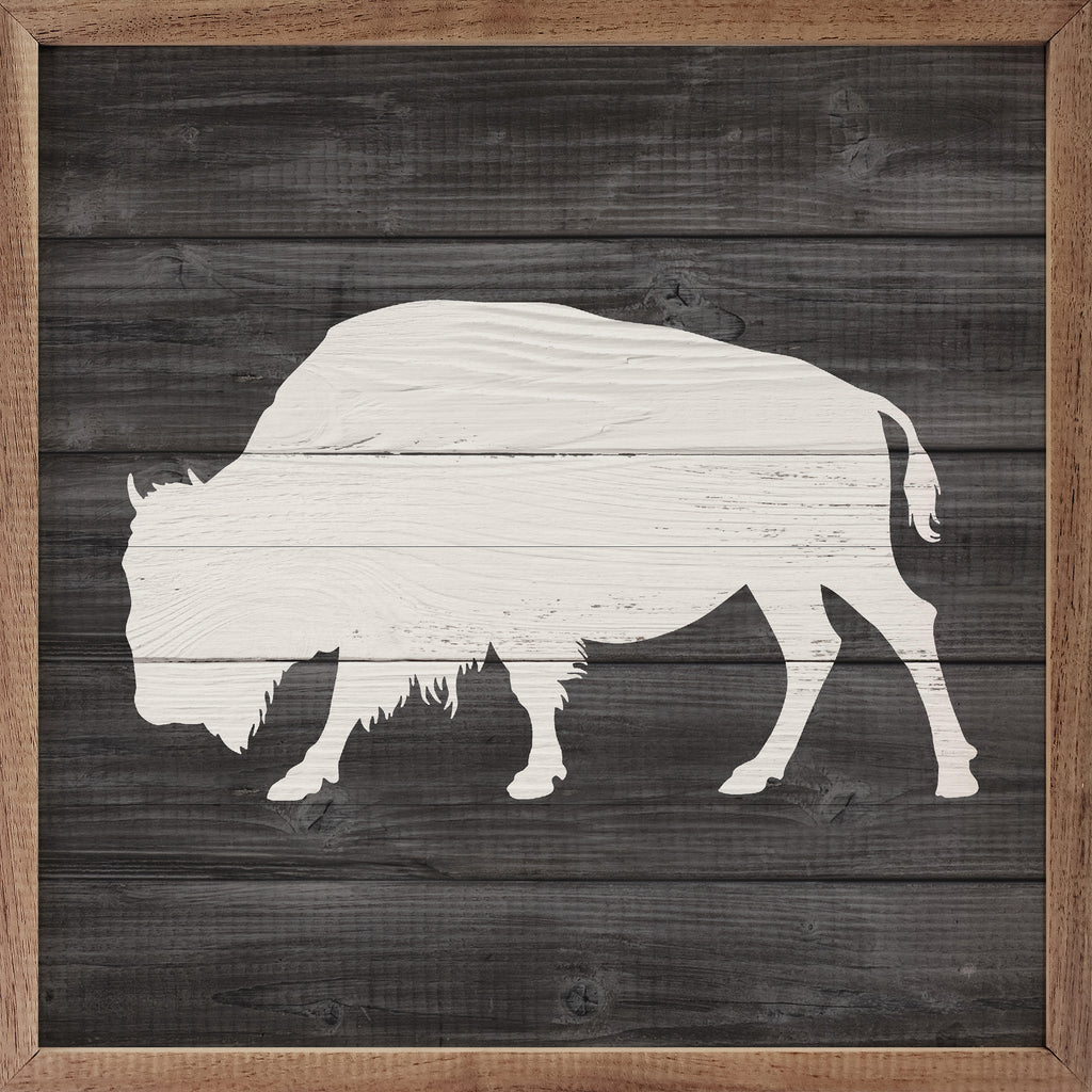 Woodland Buffalo Black 16x16 / Black