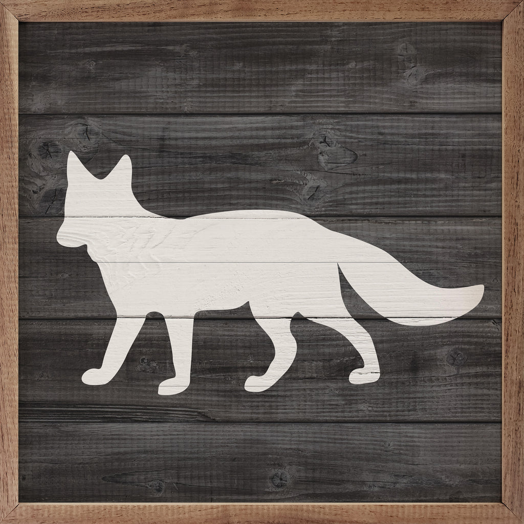 Woodland Fox Black 16x16 / Black