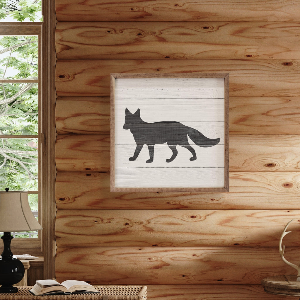 Woodland Fox Whitewash 16x16 / Whitewash