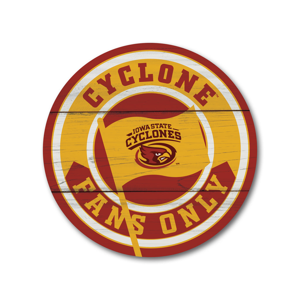 Fans Only Flag Iowa State 16x16 / Multi-Color