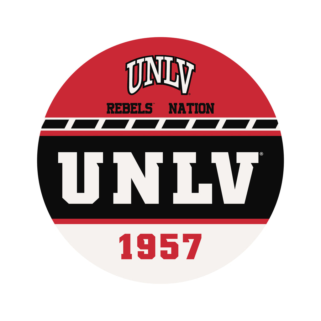Modern Established UNLV Circle 16x16 / Multi-Color
