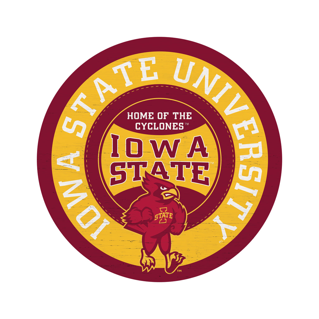 Traditional University Iowa State Circle 16x16 / Multi-Color