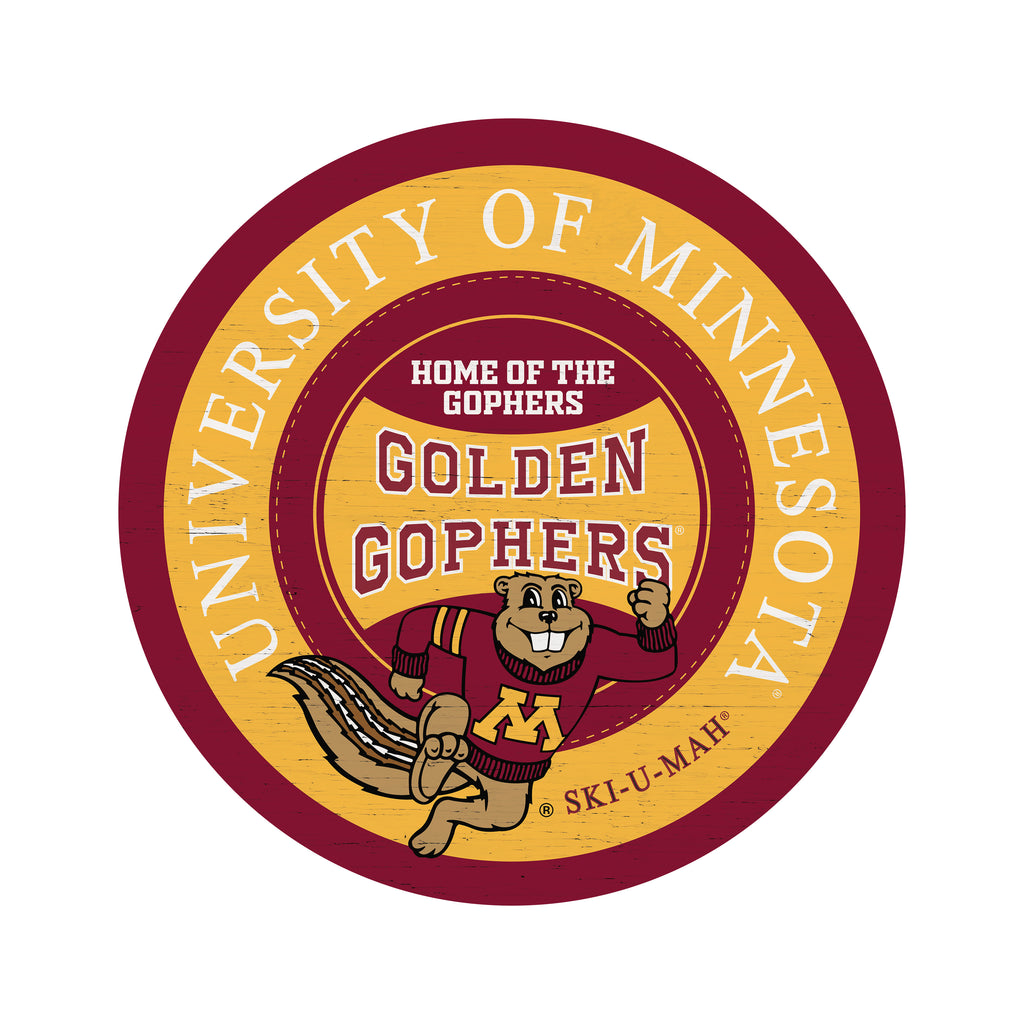 Traditional University Minnesota Circle 16x16 / Multi-Color