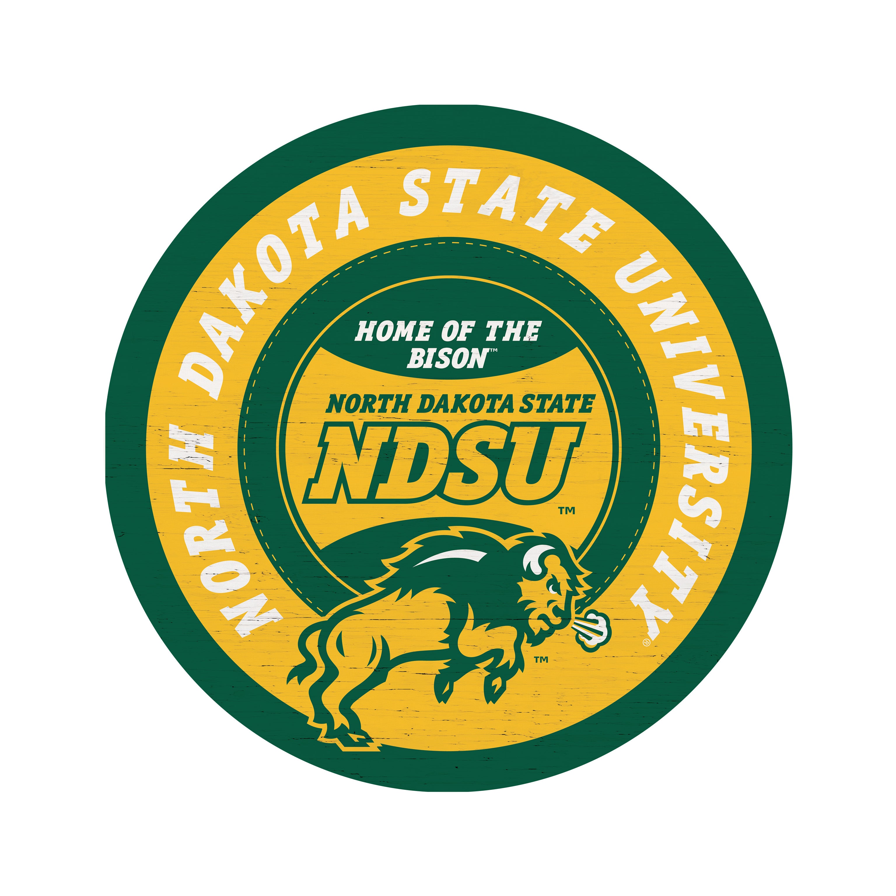 Traditional University NDSU Circle 16x16 / Multi-Color