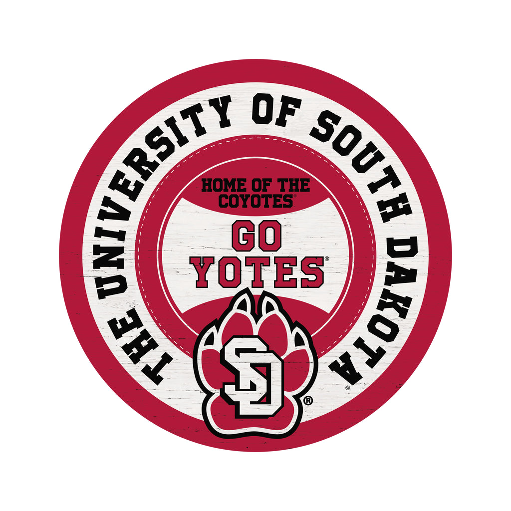 Traditional University South Dakota Circle 16x16 / Multi-Color