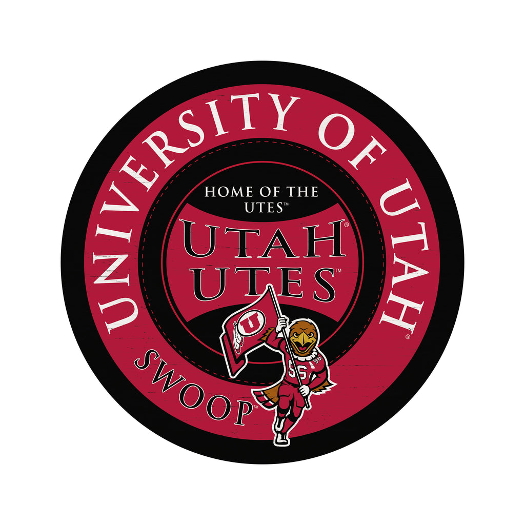 Traditional University Utah Circle 16x16 / Multi-Color