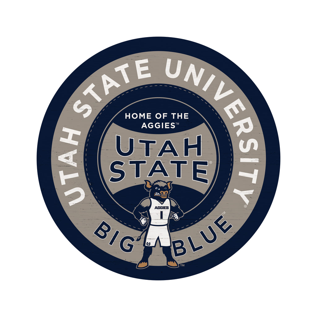 Traditional University Utah State Circle 16x16 / Multi-Color