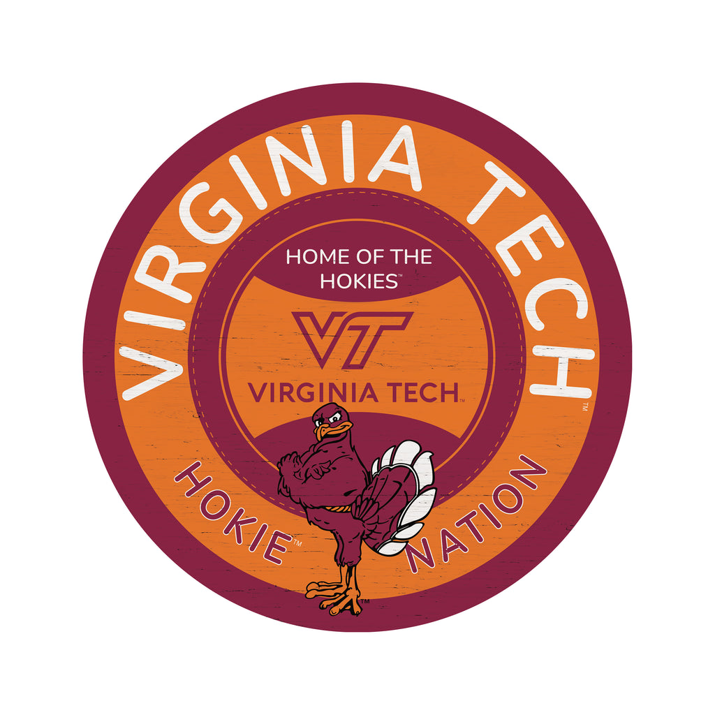 Traditional University Virginia Tech Circle 16x16 / Multi-Color
