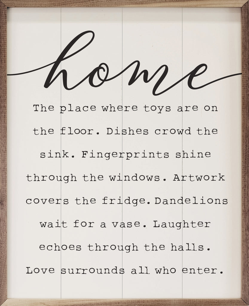 A Story Of Home White 16x20 / White