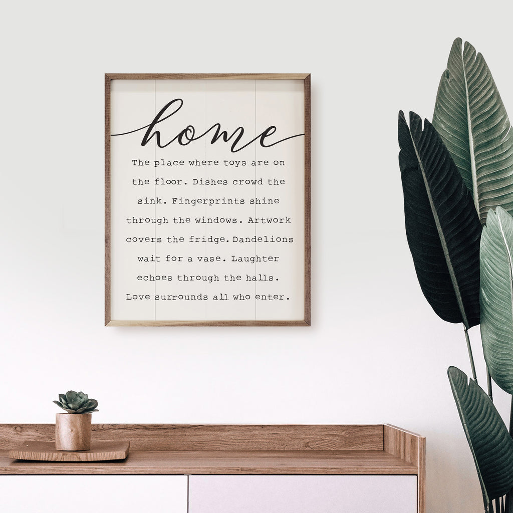 A Story Of Home White 16x20 / White