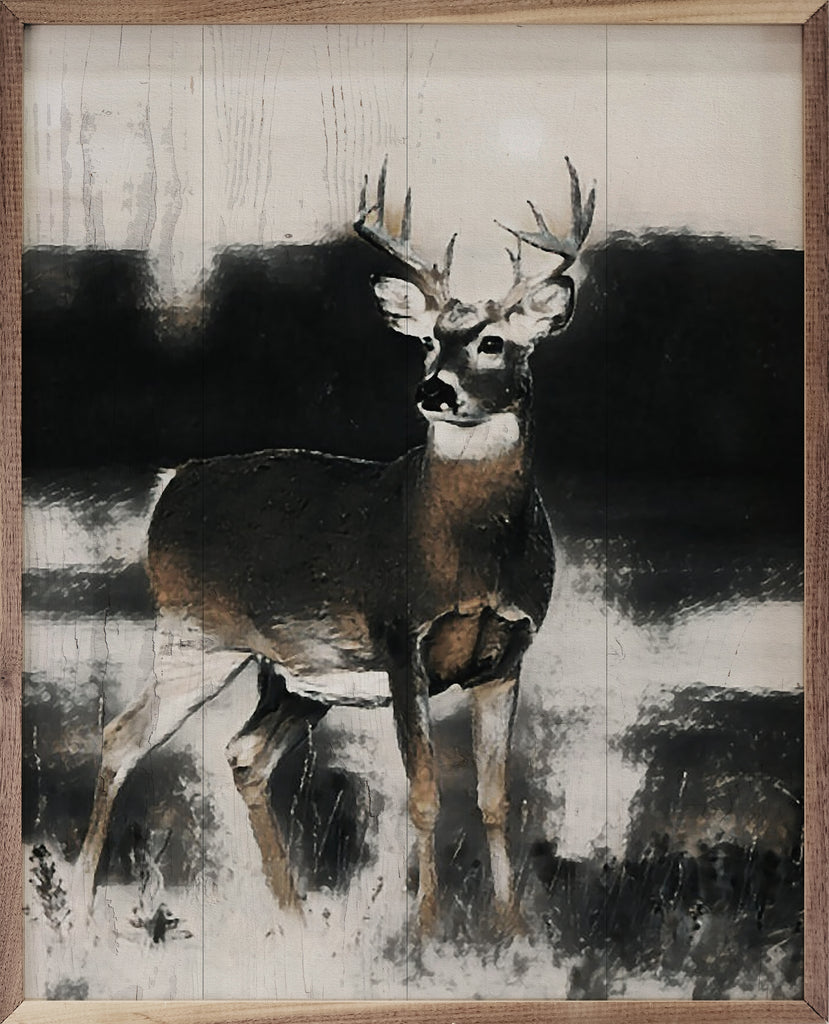 Buck Painting 16x20 / Multi-Color