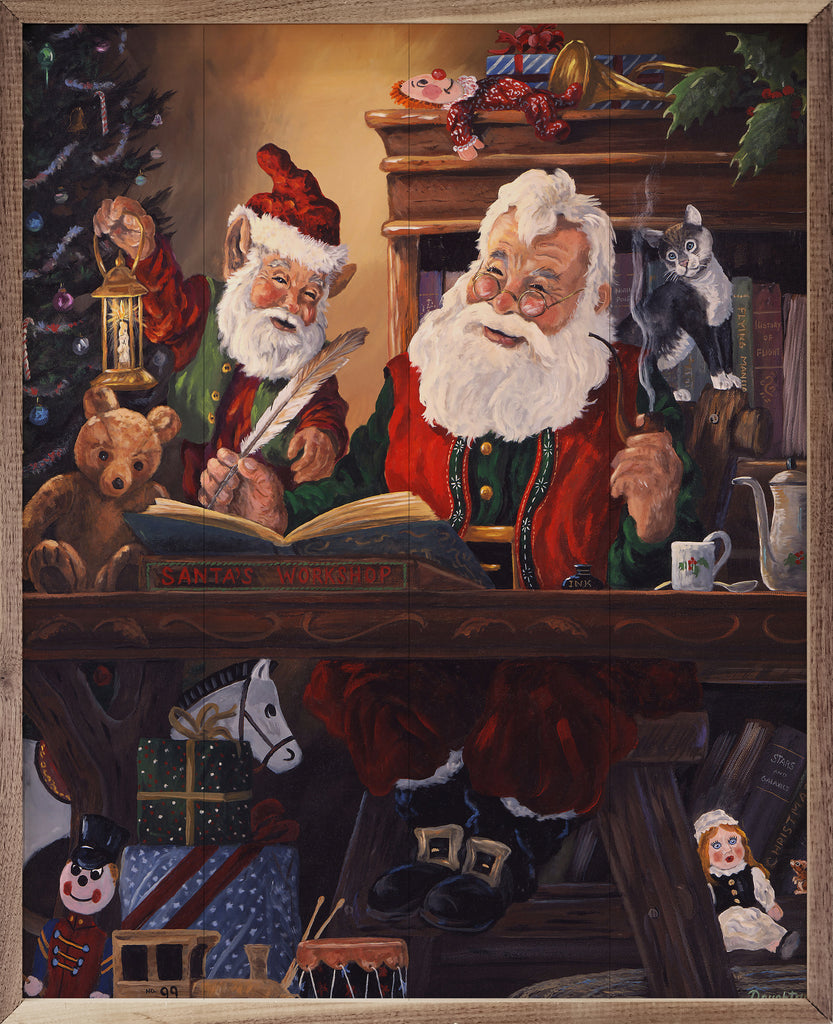 Checking The List By Terry Doughty 16x20 / Multi-Color