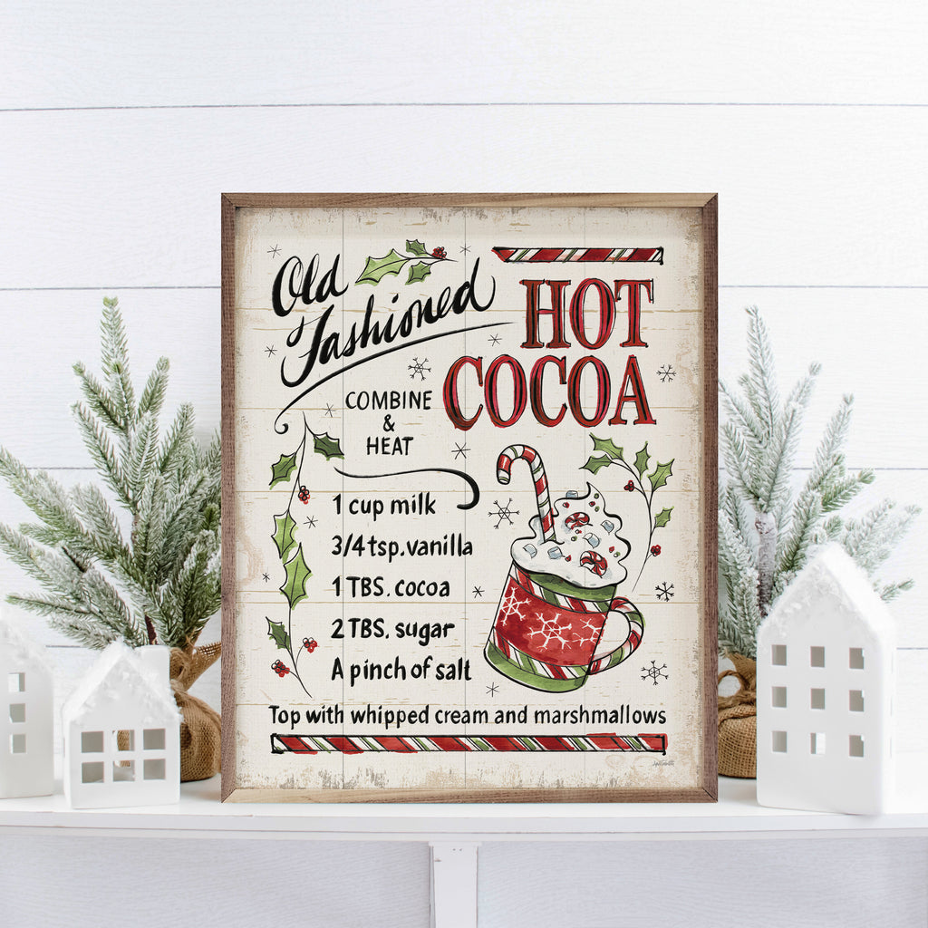 Christmas Treats VII Hot Cocoa By Anne Tavoletti 16x20 / White