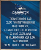 Fight Song Creighton 16x20 / Blue