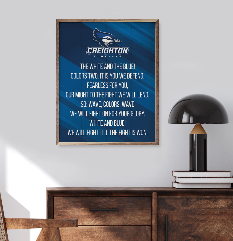 Fight Song Creighton 16x20 / Blue