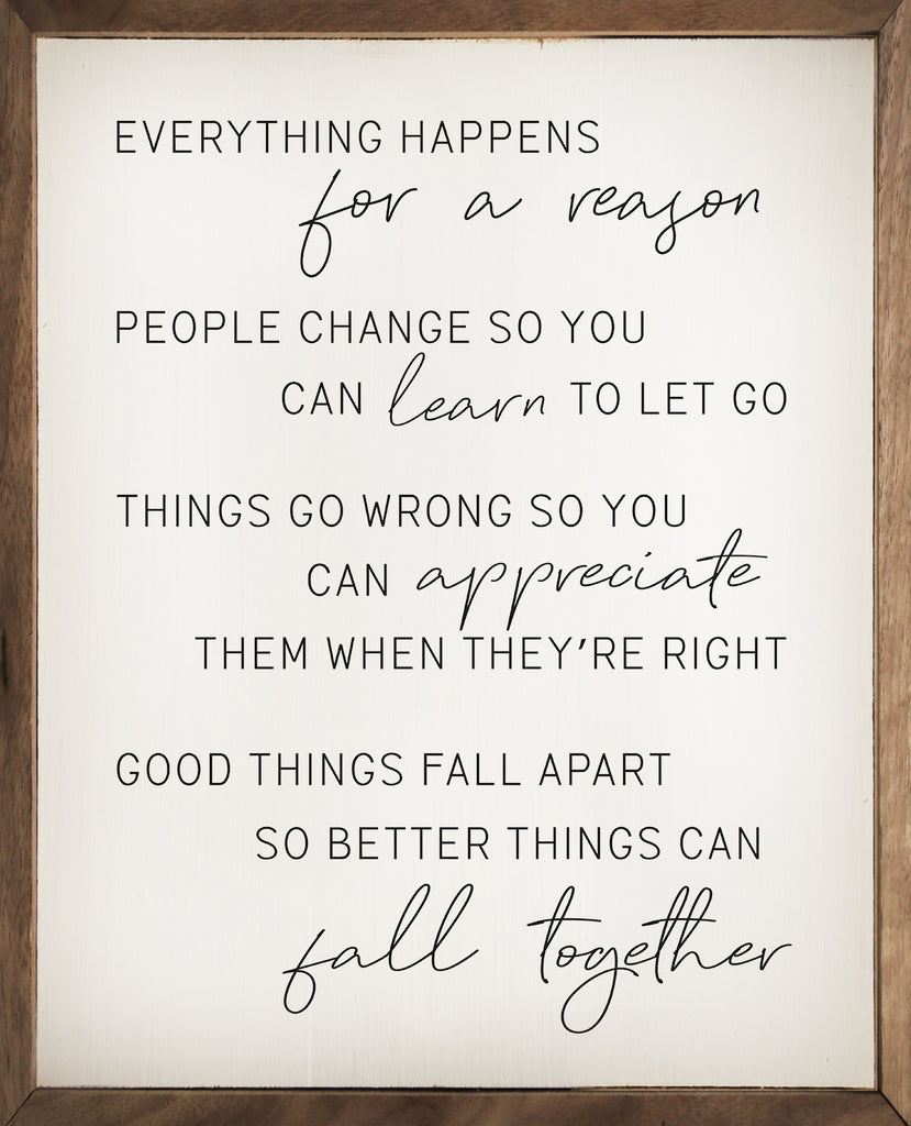 For A Reason White 16x20 / White