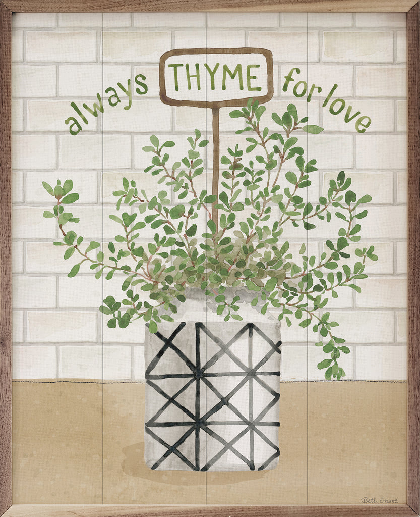 Herb Garden III Thyme By Beth Grove 16x20 / Multi-Color