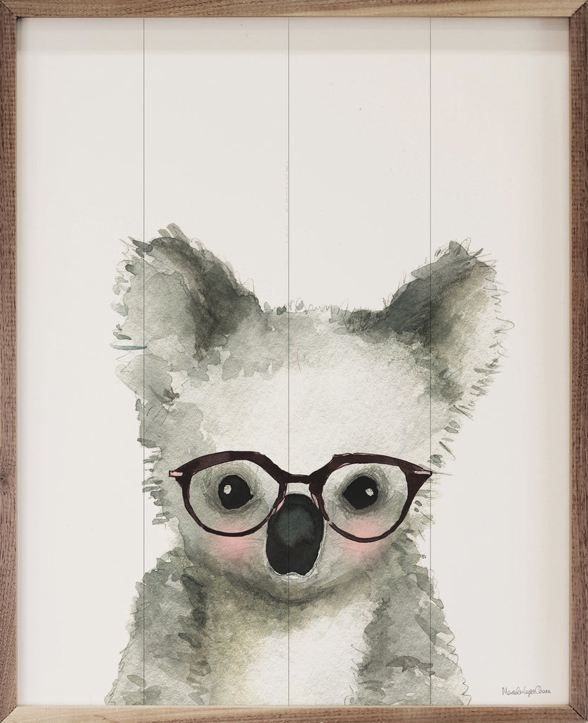 Koala In Glasses By Mercedes Lopez Charro 16x20 / Multi-Color