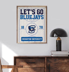 Let's Go Creighton 16x20 / White