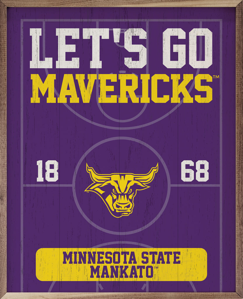 Let's Go Minnesota Mankato 16x20 / Purple