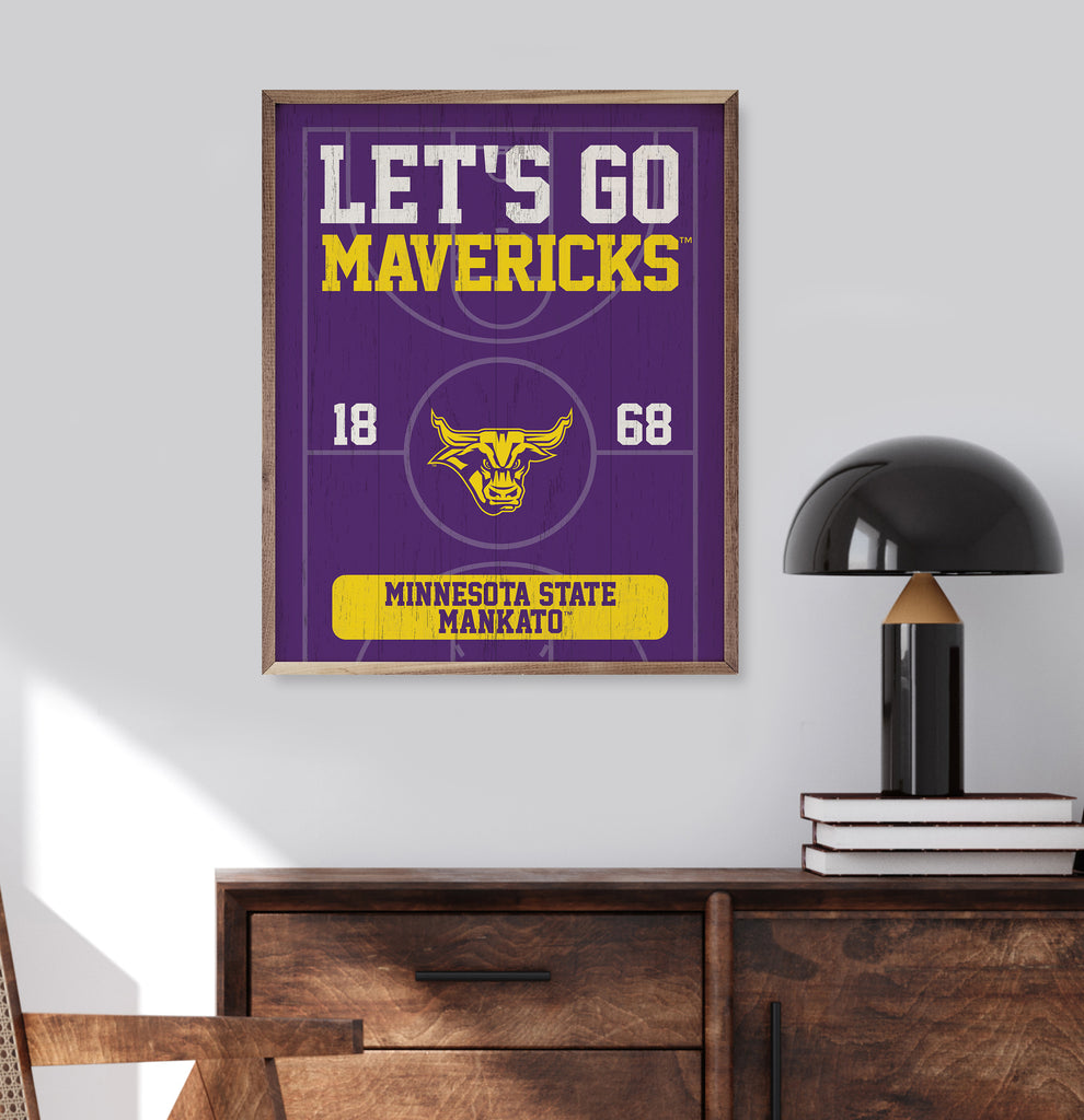 Let's Go Minnesota Mankato 16x20 / Purple