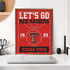 Let's Go Texas Tech 16x20 / Red