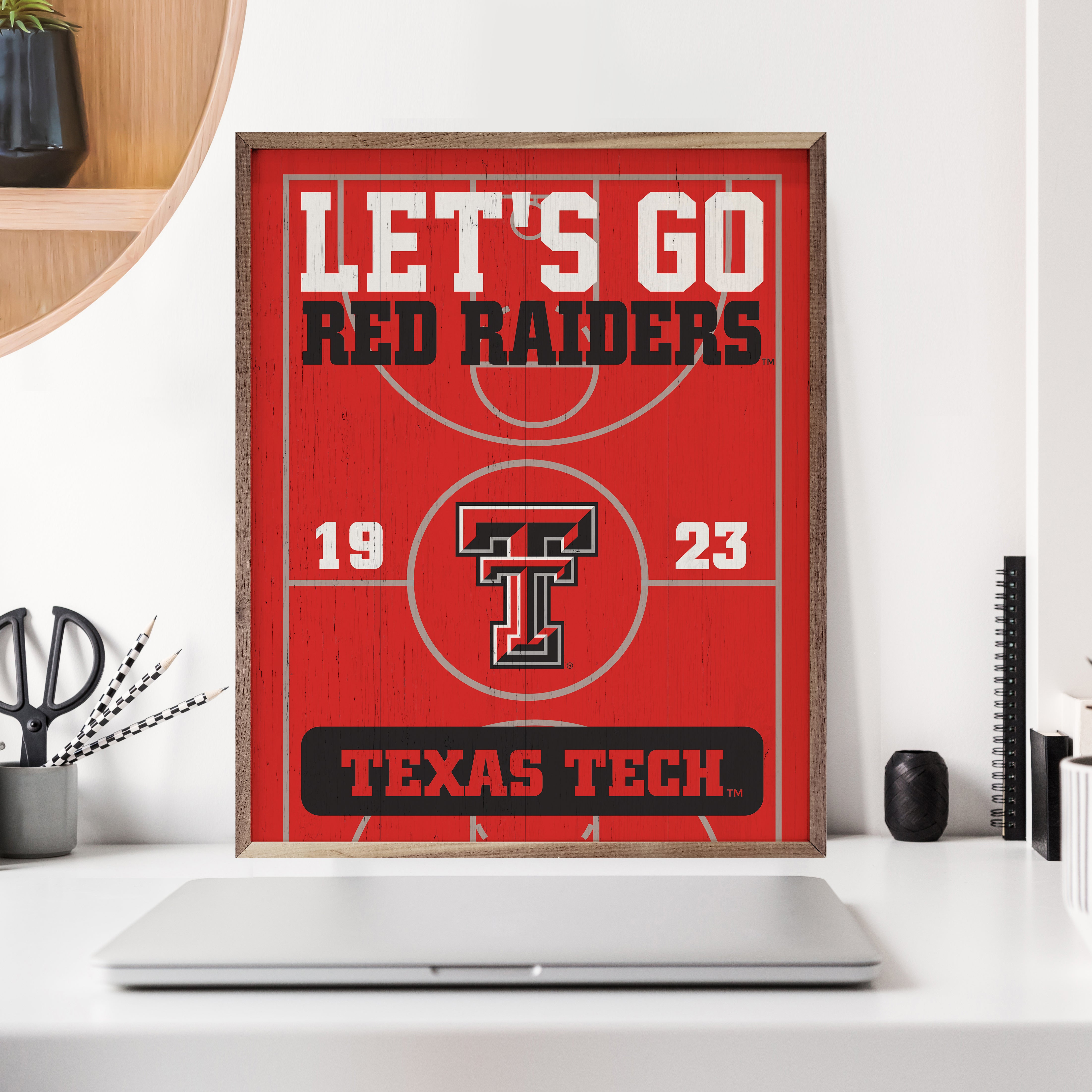 Let's Go Texas Tech 16x20 / Red