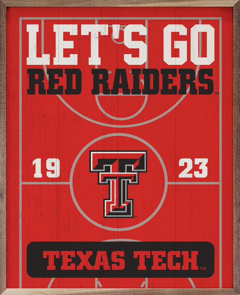 Let's Go Texas Tech 16x20 / Red