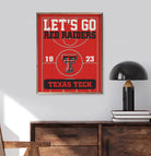 Let's Go Texas Tech 16x20 / Red