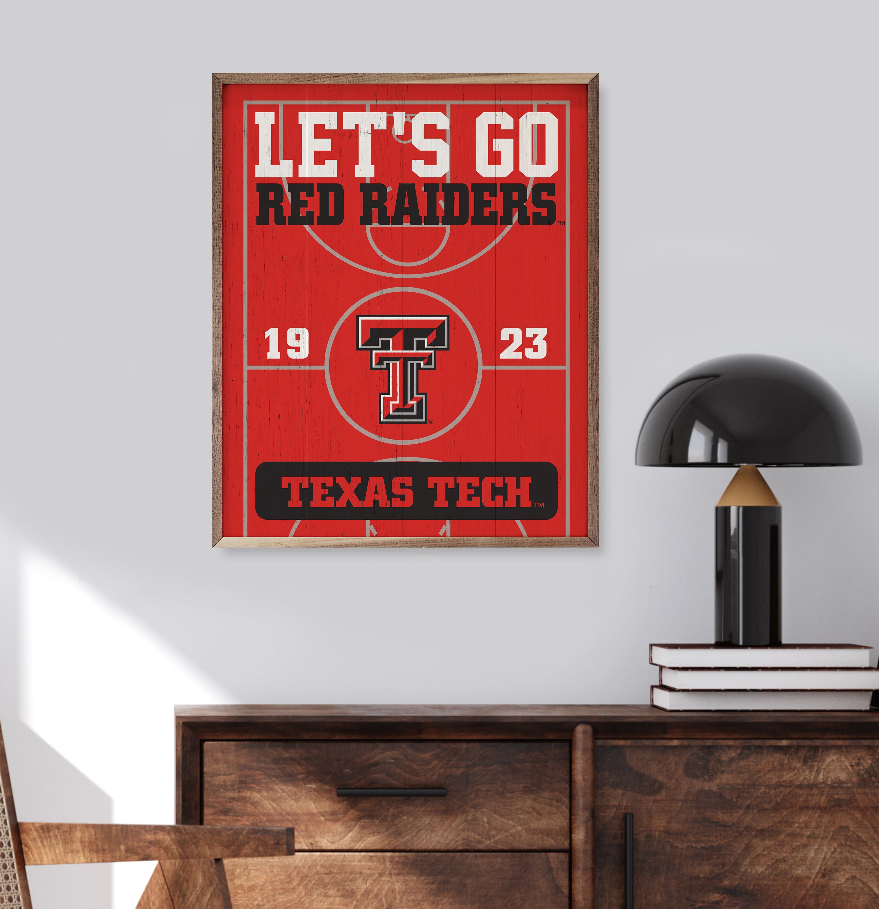 Let's Go Texas Tech 16x20 / Red