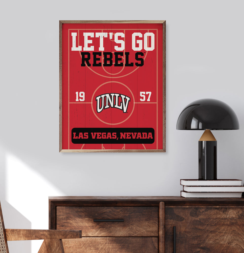 Let's Go UNLV 16x20 / Red